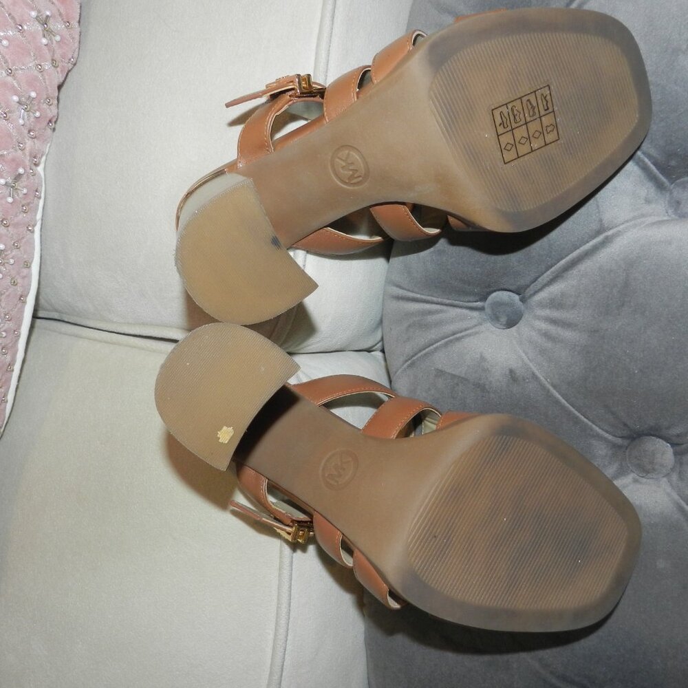 Michael Kors Jagger Leather Slip On Sandals Size 6 1/2 - Picture 9 of 11